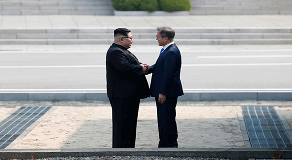 North Korea's Kim Shakes Hands with Moon, Tells Him Missile Tests Will No Longer Interrupt His Sleep North Korea’s Kim Shakes Hands with Moon, Tells Him Missile Tests Will No Longer Interrupt His Sleep